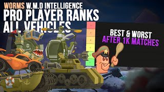 Pro Player Ranks All Vehicles (After 1K Ranked Matches) | Worms WMD Intelligence📡