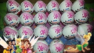 20 Kinder Surprise Eggs Girls Unboxing
