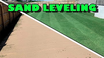 Using SAND to LEVEL Your LAWN | Topdressing for a FLAT Lawn
