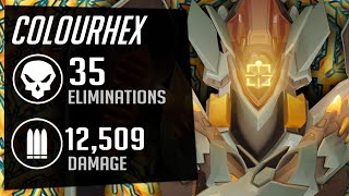Colourhex Pro Echo is Dominating Ranked! 35 ELIMS! Overwatch 2 Season 20 Top 500