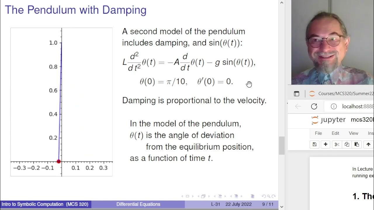 Differential Equations, an introduction in SageMath, using the pendulum