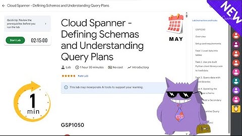 Cloud Spanner - Defining Schemas and Understanding Query Plans| #2025 | #GSP1050|#qwiklabs |Solution