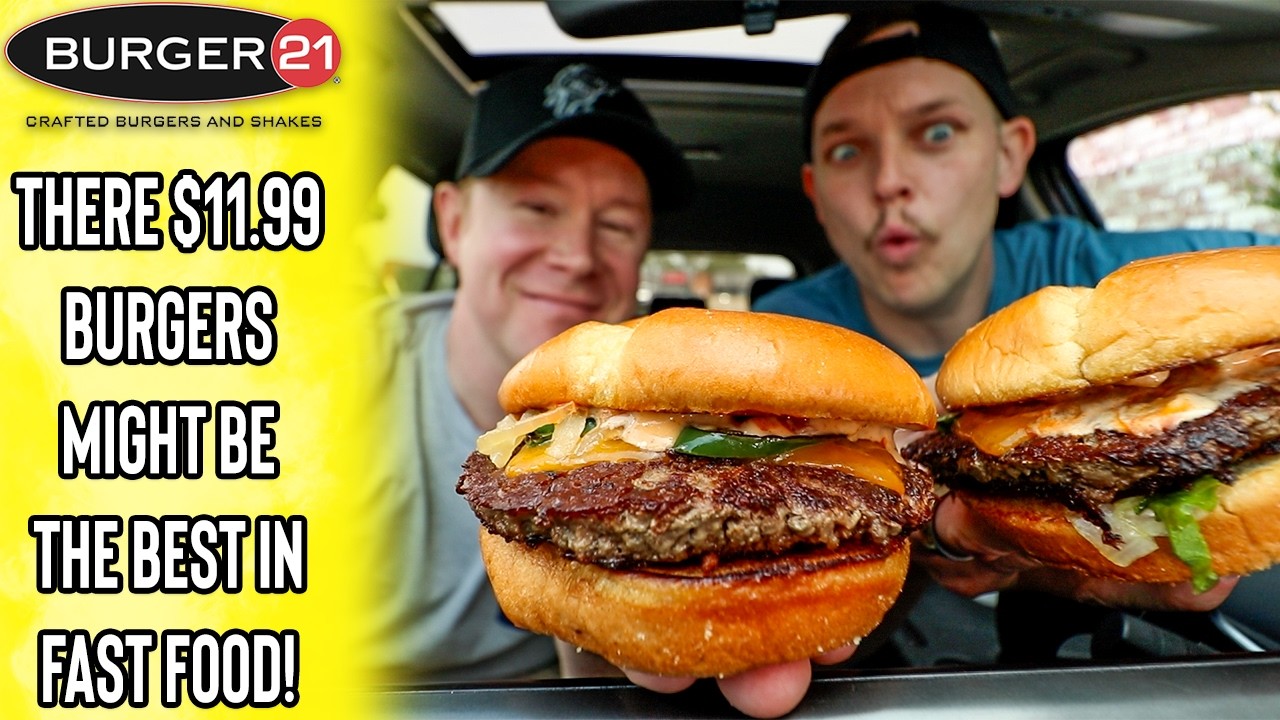 Our First Time Trying Burger 21! | Their $11.99 Burger is