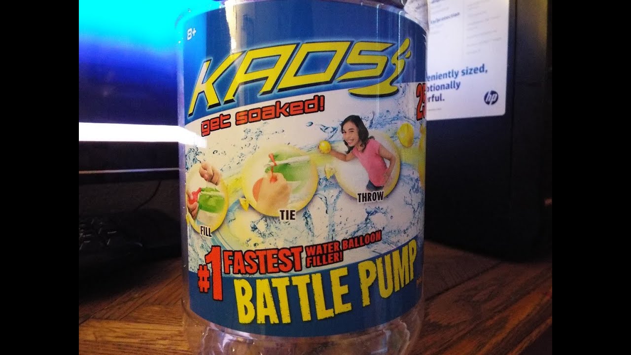 PLAYING: KAOS Battle Pump Kid's Toys Water Balloon Popping by Mouth