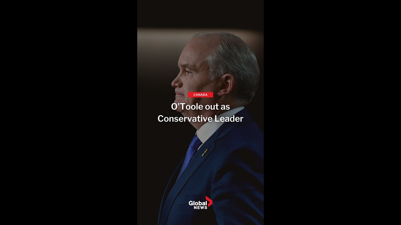Erin O&rsquo;Toole is no longer the leader of the Conservative Party of Canada. #shorts #cdnpoli