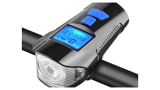 Fabsports Bicycle Waterproof Headlight With Speedometer & Odometer With Usb Installation Steps