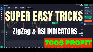 SUPER EASY TRICKS - USING ZigZag & RSI INDICATORS - Best binary options strategy 2021