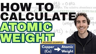 Calculating Atomic Weight  |  Chemistry Homework in 3 MINUTES