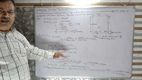 RCC-Analysis of Singly Reinforced Beam (Working Stress Method) Numerical Lecture 5 in Hindi
