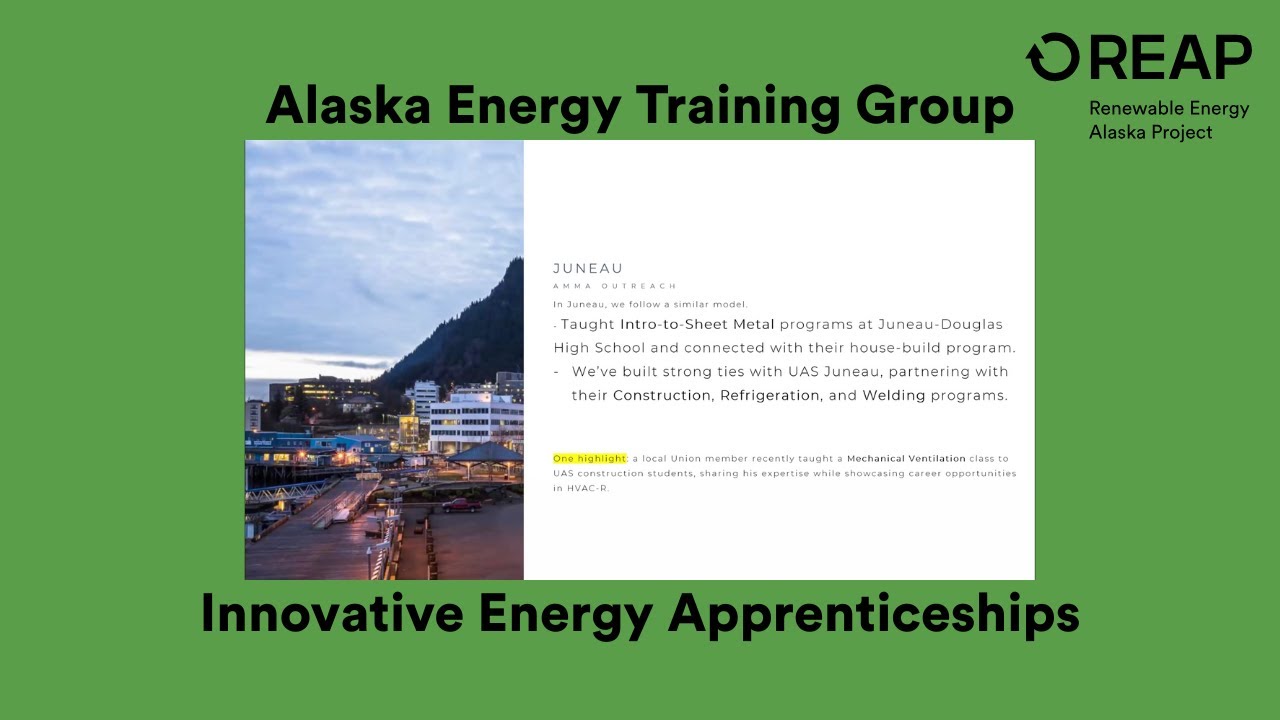 Alaska Energy Training Group: Innovative Energy Apprenticeships