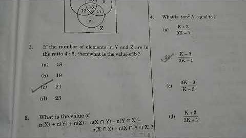 NDA AND NA apr 2020 (MATHEMATICS PAPER 1) Question paper with Answer Key, ||  Solved question paper