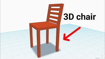 Simple Chair in TINKERCAD