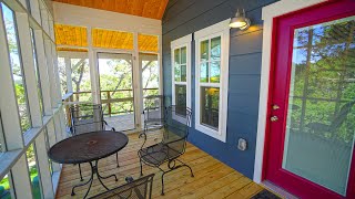 Kanga Cottage 16'x40' (640 sqft.) with screen porch and a spectacular view!