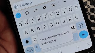 No permission to enable voice typing | Gboard voice typing not working problem fix screenshot 1