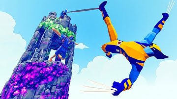 MAGIC TOWER + RURAL HARPOON & BALLOONER vs EVERY UNIT | TABS - Totally Accurate Battle Simulator