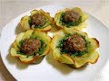 Праздничная закуска из картофеля и фарша. Просто, вкусно, красиво!