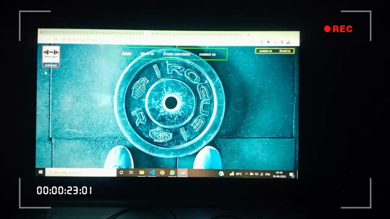 landing page of my gym website||coding ASMR vdo