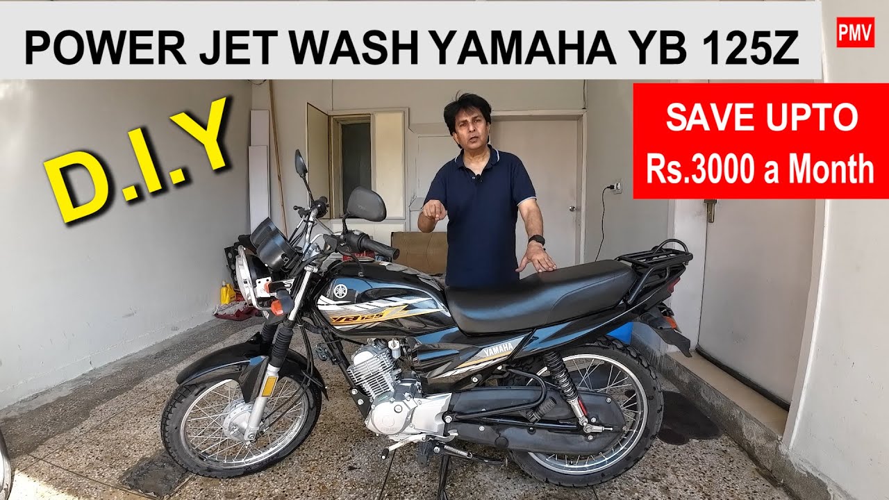 Power Jet Wash Yamaha YB125Z Motorcycle DIY YouTube
