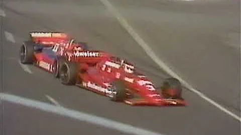 1985 IndyCar @ Quebec - Villeneuve Crashes Into Ra...