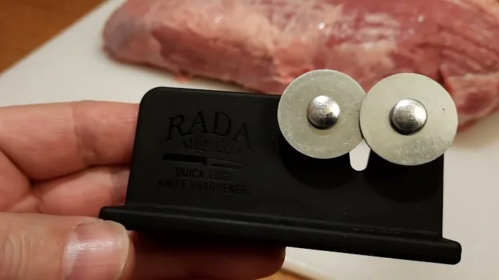How to sharpen a knife using RADA knife sharpener.