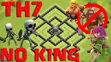 CoC - TH7 Epic Farming Base Without Barb King w/ Hidden Tesla | Air Defense | Dark Elixir Drill