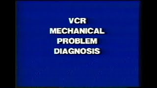 Tentel VCR Mechanical Problem Diagnosis