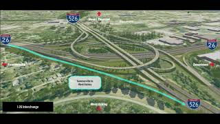 I-526 LCC WEST: Rec. Preferred Alternative I-26/I-526 Interchange