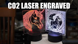 Acrylic CO2 Laser Engraved Night Lights