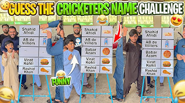 Guess the cricketers name funny challenge