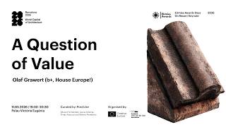 A Question of Value | EUmies Awards Days 2026: On Reuse | Keynote