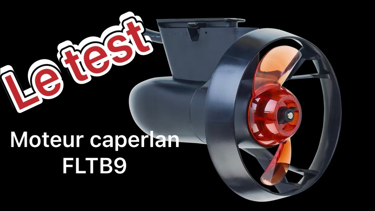 Moteur FLTB9 caperlan le TEST avec peche silure au leurre crank