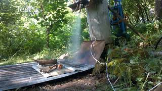 RUD-16 rocket engine hotfire