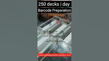 How it’s made #playing #cards with #barcode for #analyzer & #predictor #scanner #barcodedcards scan