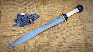 LIVE: Forging Valyrian Steel from Wootz Scrap – Crafting a Gladiator Sword IRL