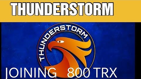 Thunder storm plan || thunderstorm tron plan || new smartcontract 100% working ?