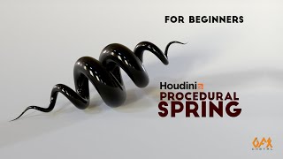 Houdini Tutorial | Create Procedural Spring(Helix) without complicated Expressions