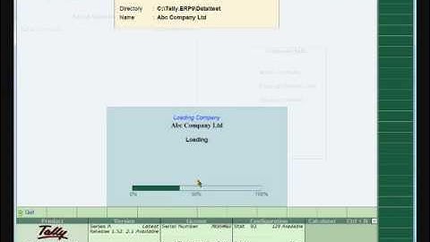 How to split the company data year wise in tally