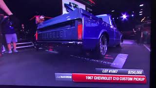 1967 C10 hammers for $300,000 at Barrett Jackson Scottsdale 2024.