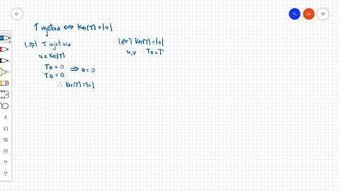 Álgebra LInear - Aula 5 - Demonstrações - Kernel