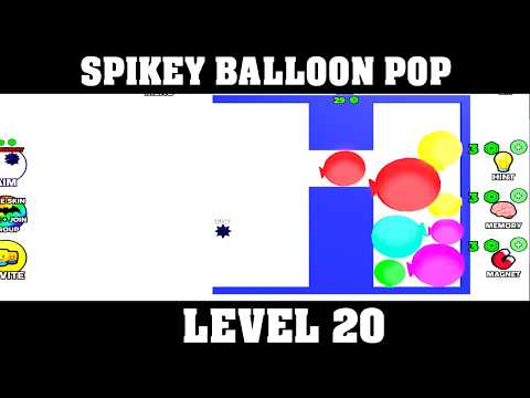 Reveal LEVEL 20 in SPIKEY BALLOON POP *Roblox* (Guide Walkthrough)