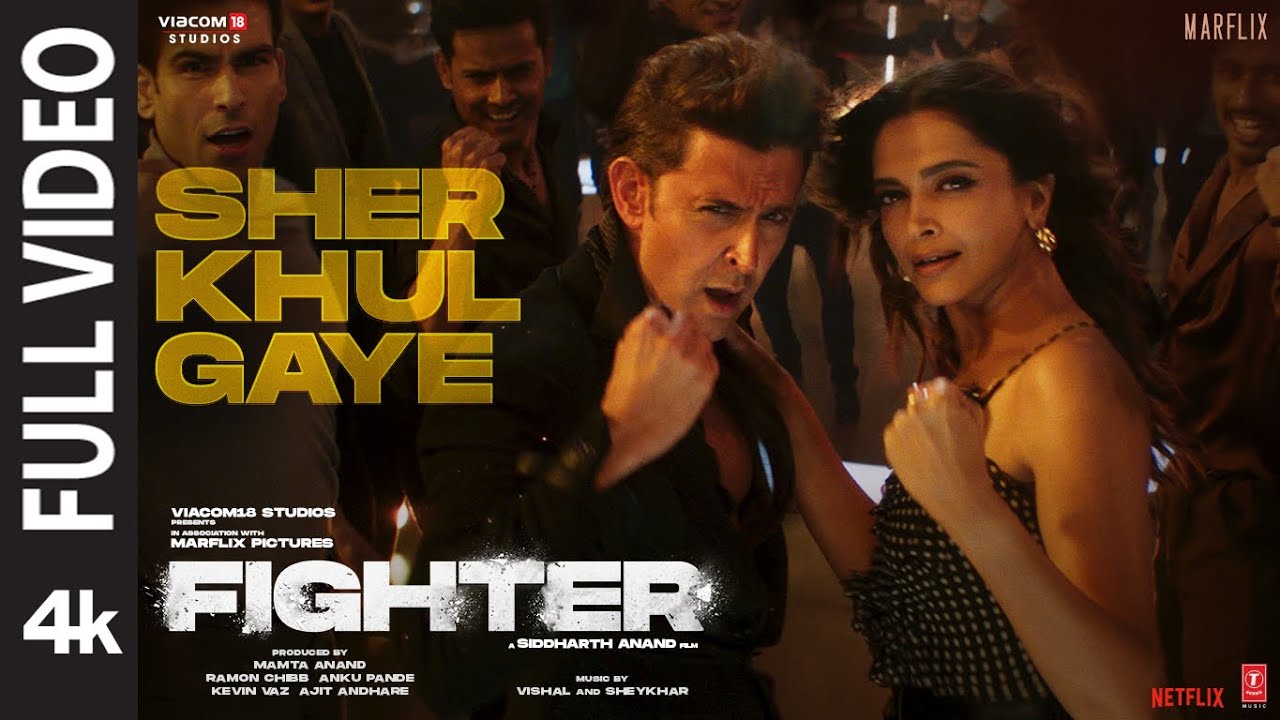 FIGHTER: Heer Aasmani (Full Video) Hrithik Roshan, Deepika, Anil, Vishal-Sheykhar, Bpraak, Kumaar