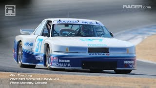 RACER: 1989 Mazda MX-6 IMSA GTU Visor Cam with Tom Long