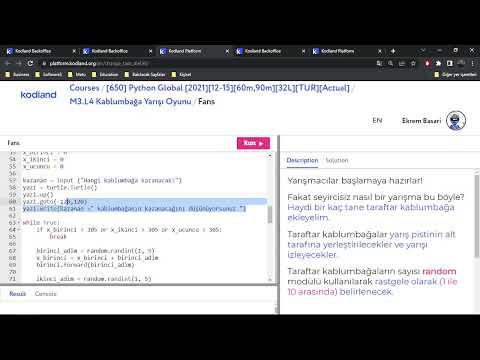 Turtle Race | Python
