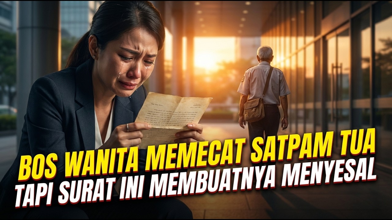 Bos Wanita Memecat Satpam Tua, Tapi Menemukan Surat yang Membuatnya Menyesal !