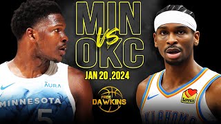 Minnesota Timberwolves vs OKC Thunder Full Game Highlights | January 20, 2024 | FreeDawkins