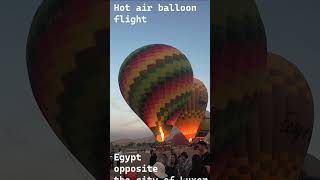 🇪🇬Egypt Luxor - Hot air balloon flight over the temple of Hatshepsut 🇪🇬#egypt #travelvlog