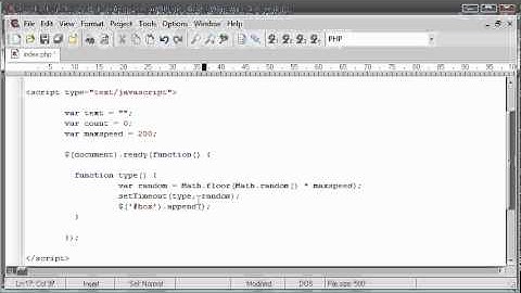 jQuery Tutorials: Realistic typewriter/typing effect
