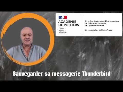 sauvegarder sa messagerie thunderbird