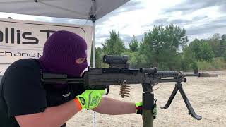 Fully Automatic M240B Suppressed Machine Gun