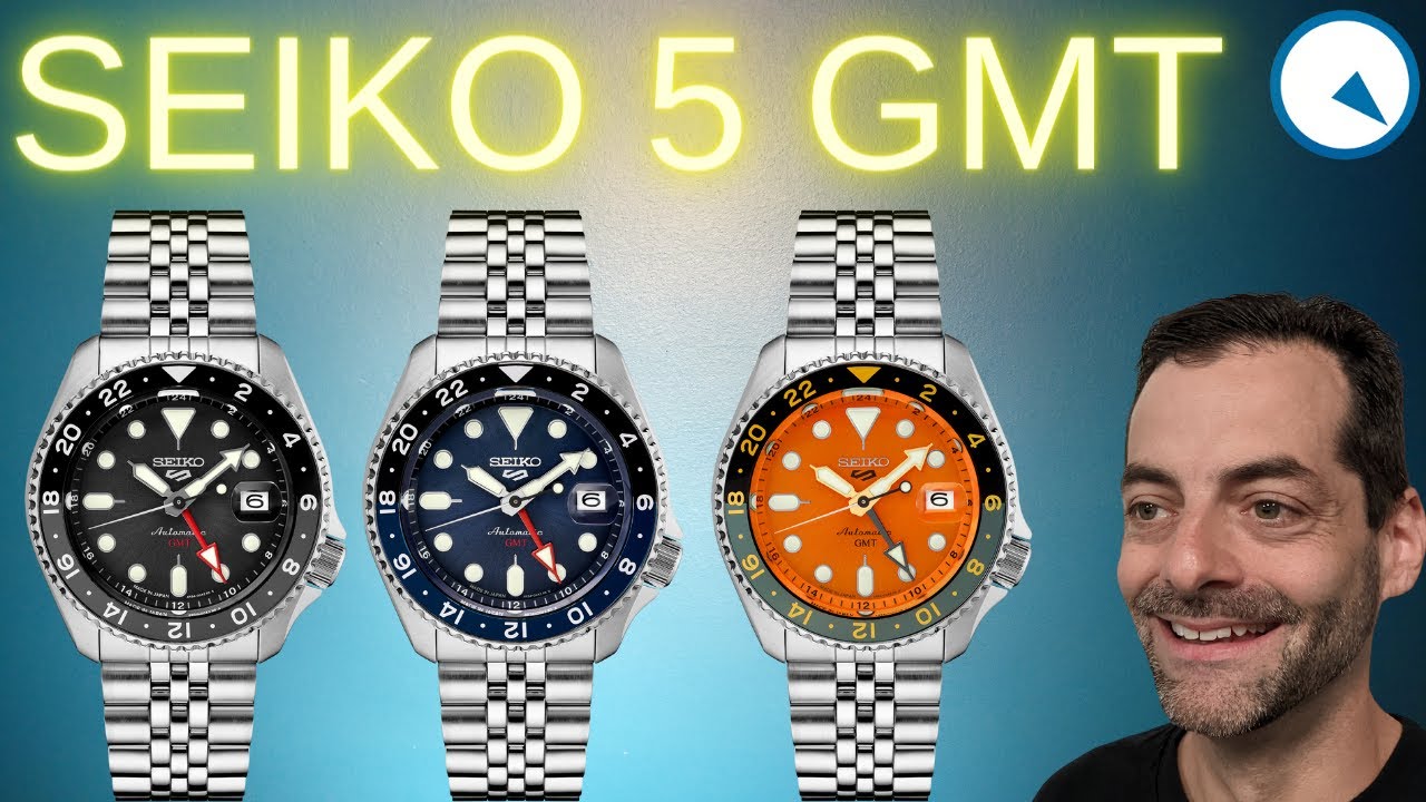 Reloj Seiko 5 Sports Automático Gmt Ssk001 K1 Color de la malla